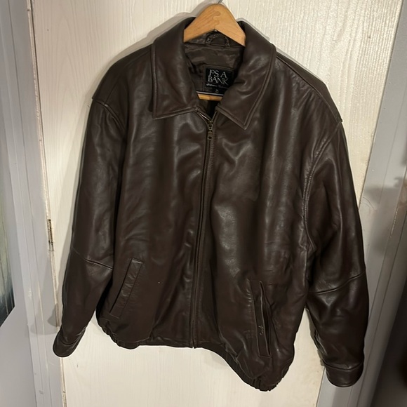 Jos. A. Bank Other - Jos. A. Bank XLarge Signature Collection Mens Dark Brown Genuine Leather Jacket